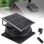 RSPPPJQ Solarbetriebener Dachboden-Abluftventilator, 1500 U/min gro&szlig;er Luftstrom, Solar-Dachl&uuml;ftungsventilator, 35 dB ger&auml;uscharm und wetterfest, for Zuhause, Garage, Gesch&auml;ft, Wohnmobil