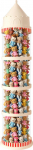 Gen&eacute;rico Stuffed Animal Storage Tube - Transparent Pl&uuml;sch Spielzeugaufbewahrung | Staubdichter Schloss-Organizer | mit R&auml;dern f&uuml;r Nursery Playroom Bedroom Garage Balcony