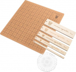 OSALADI Korktafel mit Raster f&uuml;r Makramee Kn&uuml;pfprojekte und Bastelarbeiten Leichtes und Ger&auml;umiges Brett aus Holz und Kunststoff f&uuml;r Halsketten Armb&auml;nder und Anh&auml;nger