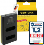 PATONA topeltlaadija (LCD USB-C Micro USB) sobib Nikon EN-EL23 EN EL23 akule, mis &uuml;hildub Nikon Coolpix B700 P900 P900S S810c P610 P610 P610S P600, akulaadija koos USB-C kaabliga