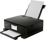 Canon PIXMA TS8750 Multifunktionsdrucker 3in1 (Tintenstrahl,Drucken, Kopieren, Scannen, A4, 10,8 cm Touch LCD, WLAN, Duplexdruck, 2 Papierzuf&uuml;hrungen, 2 x 100 Blatt, 6 eraldi Tinten) schwarz