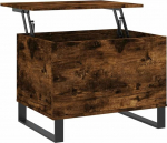 vidaXL kohvilaud suitsutatud tammepuust 60 x 44,5 x 45 cm Puidu materjal