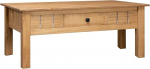 vidaXL Massiivne Panama m&auml;nni kohvilaud 1 sahtliga K&uuml;ljelaud Elutoa laud Diivanilaud Kohvilaud Puidust laud 100 x 60 x 43,5 cm