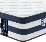 Resspry 3ft Single Matratsi Memory Foam Sprung h&uuml;briidmadrats 9-tsooniline personaliseeritud tugi k&otilde;igile magajatele Medium Firm Swollen Collection 100 Nights