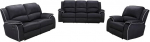 Vente-unique Relax 3+2+1 diivanikomplekt Microfibre Black Hernani