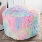 T&auml;itmata Ottomani V&auml;ike Faux Fur Footstool 20 x 12 Inch Pehme tool &Uuml;mmargune Bean Bag p&otilde;randale Bean Bag Footrest koos ladustamise elutuba magamistuba lastetoas v&auml;rviline