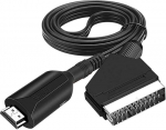 BODYA Kaasaskantav HDMI to SCART konverteri kaabel video audio adapteri kaabel 1M HD TV DVD jaoks