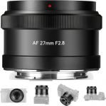 7artisans AF 27mm F2.8 E Lens Auto Focus Lens APS-C Frame for E-Mount Camera A5000 A6600 NEX-3 NEX-3N NEX-7 NEX5 CA7 A7I A7R A7S A7SI A7SII A9 and More (Black)
