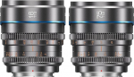 SIRUI Night Walker Cine Lens with Manual Focus Set, 16 mm, 75 mm, T1.2 Lens with Large Aperture and S35 Frame Prime Lens for X Mount for X-H2/H2S, XT-4, X-S10 (MS-2SXG, X Mount, Grey)