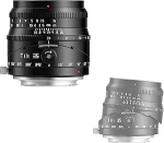 TTArtisan 35mm TILT F1.4 APS-C metallist korpus, mis &uuml;hildub Canon EOS RF Mount'iga mustana