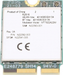 RZ616 MT7922A22M M.2 WiFi6e WL v&otilde;rgukaardi moodul, 5374Mbit/S Bluetooth 5.2 Tri Band WiFi6e Card Adapter arvuti Linux &uuml;hilduv, Lihtne paigaldus