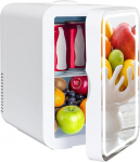 YU YUSING Mini k&uuml;lmkapp LED-peegliga, 8 liitrit, kosmeetikak&uuml;lmik LED-valgusega, meikimispeegel, 12 V/220 V, Retro v&auml;ike nahahooldus, k&uuml;lmiku jahutus-/soojendusfunktsioon autodesse, kontoritesse, magamistubadesse,