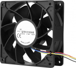 ASHATA &Uuml;ldine 120 x 38 mm ventilaator, 4-poolne &uuml;hendus DC 12 V 2,7 A 6000 RPM ventilaator Antminer S7 S9 jaoks