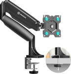 ONKRON Monitorhalterung Tisch f&uuml;r 13 - 32 Zoll Bildschirm bis 9 kg, Gasdruckfeder Monitor Halterung Tisch 75x75 & 100x100 VESA Tischhalterung Monitor Arm schwenkbar, neigbar, drehbar Schwarz G100-B