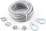 KingChain 505151 Flugzeug-Kabel-Set, verzinkt, 0,9 x 0,3 x 15,2 cm, PVC-beschichtet,