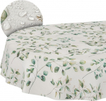 Kangast laudlina, laudlinad, tekstiil, puuvill, pol&uuml;ester, kangas, pestav, kergesti hooldatav, &uuml;mmargune, ovaalne, ruudukujuline, Botanika Ovaalne, 180 x 140 cm, l&otilde;igatud servaga.