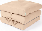 Original Folding Mattress by BioKinder | K&uuml;lalismadrats, 100% puuvillast kokkupandav v&auml;ljaheide | 195 x 65 x 10 cm | Beež | Beež