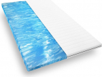 Mister Sandman Gel Topper 90x190 orthop&auml;discher Topper aus Gelschaum f&uuml;r bequemes Liegen, weiche und atmungsaktive Matratzenauflage, &Ouml;ko-Tex gepr&uuml;ft, H&ouml;he ca 5 cm, Premium Doppeltuchbezug