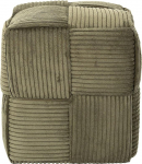 HOME DECO FACTORY, HD0541 Roheline kootud soonikuga v&auml;ljaheide Moodne elegantne disain Optimaalne mugavus Mitmek&uuml;lgne elutuba magamistuba Lihtne hooldada 36 x 38 x 36 cm Roheline v&auml;rvus