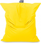 HAPPERS Giant Bean Bag XXL Faux Leather Indoor Yellow koos t&auml;idisega siseruumides kasutamiseks Suur padi Mitmek&uuml;lgne saab kasutada diivani v&otilde;i voodi asendajana Big Puff