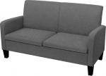 2-kohaline diivan Diivan Kahekohaline diivan L&otilde;&otilde;gastav diivan Polsterdatud diivan Kaasaegne Lounge diivan Elutoas Diivan elutuppa Vastuv&otilde;tukontorisse 135 x 65 x 76 cm Tumehall