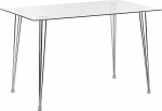 Beliani Winston Winston ristk&uuml;likukujuline s&ouml;&ouml;gilaud L&auml;bipaistev/h&otilde;bedane turvaklaas 120 x 70 cm