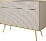 Banff KSZ107 MDF-kapp Beež kuldsed jalad soonikfront 2 sahtlit Laius 107 cm K&otilde;rgus 85 cm S&uuml;gavus 39 cm