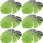 UKCOCO 6 St&uuml;ck rutschfeste Hitzebest&auml;ndige Monstera Blatt Tischsets aus Eva Isolierende Platzsets f&uuml;r Esstisch und Dekoration