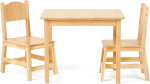 OOOK laste laud koos 2 tooliga, t&auml;ispuidust laste lauatoolide komplekt, laste istumiskomplekt alates 3-aastastest lastetubadesse, lasteaedadesse