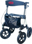 Antar AT51031 Aluminium Outdoor Rollator with Pneumatic Tyres for Forest and Field Paths, White
