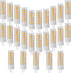 ZHIYUE 25 G4 7W LED Light Bulbs Warm White 3000K 700 Lumen AC220-240V Not Dimmable Replace G4 70W Halogen Bulb, 360&deg; Beam Bi-Pin G4 Socket JC Type, Living Room Chandelier, Wall Lights, Kitchen