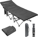 ALPIDEX telkimisvoodi Telkimisvoodi kuni 200 kg K&uuml;ljetasku mugav padi pehme polsterdatud kokkupandav k&uuml;lalisvoodi lamamistool telkimine aed