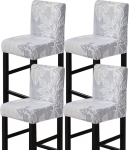 Meigeh Bar Stool Slipcovers, pakett 4, Pub Counter Stool, Chair Slipcovers, Short Back Bar Stool Slipcovers k&ouml;&ouml;k, s&ouml;&ouml;gituba, Stretch