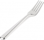 Alessi BG02/5 Amici Dessert Fork, 18/10 Stainless Steel, Silver