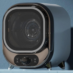 V&auml;ike roostevabast terasest trummeliga kondensaator, kompaktne mini trummelkuivati, kompaktne trummelkuivati, ventileeritud kuivatamine, korterite ja kortermajade jaoks, galvaanilineBlue