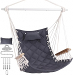 SUNWAY rippuv tool koos k&auml;etoe ja pehmendusega, 350lb mahutavus Indoor Outdoor rippuv tool koos t&auml;ieliku riputuskomplektiga terrassile, magamistuppa, verandale
