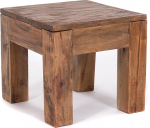 DESIGN DELIGHTS Square 40 Rustic kohvilaud, mahagonist, massiivne, 40 x 40 x 40 cm (K x L x S), K&otilde;rvallaud