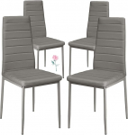 4 s&ouml;&ouml;gitooli, SGS testitud s&ouml;&ouml;gitoolid, paksud polsterdatud toolid s&ouml;&ouml;gitoolile, kaasaegsed s&ouml;&ouml;gitoolid, 4 tooli komplekt (hall)