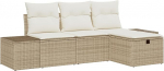 Diivan komplekt mit Kissen 4 tk Poly-Rattan Gartenm&ouml;bel Model3360682