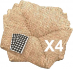 Straw Seat asendusraami komplekt Veneetsia Pisa Landesana toolile Erinevad mudelid + tasuta vildist padjad (4, iste Veneetsia [mudel 1212])