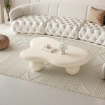 Unregelm&auml;&szlig;Iger Couchtisch In Wolkenform - Moderner Wolken-Beistelltisch, Teetisch F&uuml;R Den Innenbereich, Starke Tragf&auml;Higkeit, Robuste Und Einfache Montage (Off)