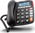 Olympia suure nupuga telefon 4520 | Seenioride lauatelefon | eriti suurte valikunuppudega | juhtmega lauatelefon | kuuldeaparaadiga &uuml;hilduv | vanemate telefon koos kaabliga | suur LCD-ekraan |