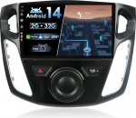 BXLIYER Android 13 autoraadio Ford Focusile (2012-2017) - tagurduskaamera tasuta - 2G + 32G - IPS 9-tolline 2 DIN - DAB roolijuhtimispult WiFi Carplay Android auto Bluetooth DSP