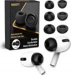 KASOTT Uuendatud m&auml;luvaht-k&otilde;rvaklapid AirPods Pro 1. ja 2. p&otilde;lvkonna jaoks, mugavad vahuk&otilde;rvaklapid, parem m&uuml;rasummutus, 3 paari asendusotsikuid kaabel