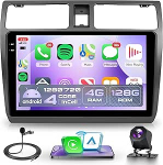 4G + 128G traadita Carplay Android 15 autoraadio Suzuki Swift 2003-2010 10,1-tolline Incell puuteekraaniga autoraadio Android auto GPS navigatsiooniga WiFi peeglilink Bluetooth FM/RDS/EQ/USB/SWC tagumine vaade