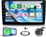 8 Core 6G + 128G Rimoody Android Car Radio 2 DIN Carplay traadita 9-tolline puuteekraaniga autoraadio Android Car 360&deg; panoraamnavigatsioon GPS peeglilink Bluetooth FM/RDS/EQ/AI DSP SWC tagurdamine