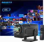 Miniprojektor Auto Keystone - EVISTR Smart 1080P Portable Home Theater WiFi 6BT 5.0 Support 180&deg;Flip 230ANSI Bluetooth projektor telefoni PC s&uuml;learvuti PS5 HDMI USB