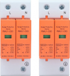 DEWIN paiskumiskaitsja, 2 piksekaitseseadme pakett, vahelduvvoolu piiraja koju, 2P, 40kA, 420V