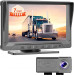 Hikity 7-tollise kaabli stabiilne digitaalne 170&deg; tagurduskaamera komplekt, veekindel, radari tuvastamine, &ouml;ine n&auml;gemine, tagurdusabi jooned k&otilde;ikidele s&otilde;idukimudelitele, 12 V sigaretis&uuml;&uuml;taja toide