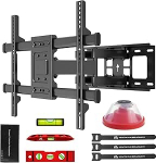 Maclean TV seinakinnitus 32-85-tollistele teleritele kuni 60 kg, kallutatav, p&ouml;&ouml;ratav, kaugus 65-390 mm, VESA 200 x 100 kuni 600 x 400 mm, &uuml;hildub OLED, QLED, LED, LCD, koos paigaldustarvikutega ja